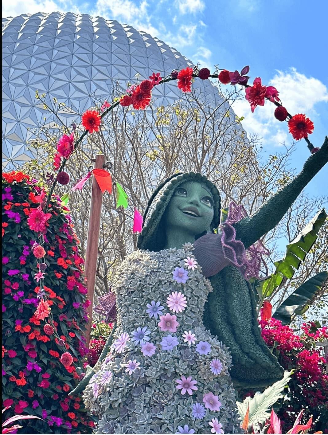 Inside Epcot Flower and Garden Festival